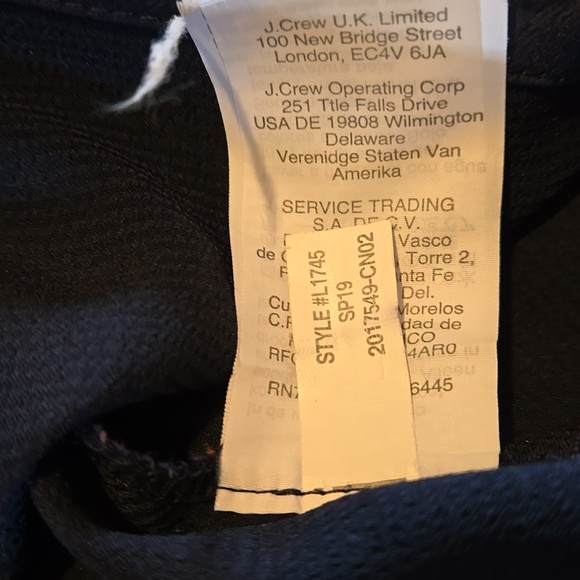 J. Crew Navy Hammered Satin Top - Picture 5 of 10